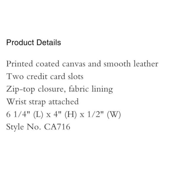 COACH Corner Zip Wristlet Miami Red Rose Print 4 X 6 - Picture 13 of 13